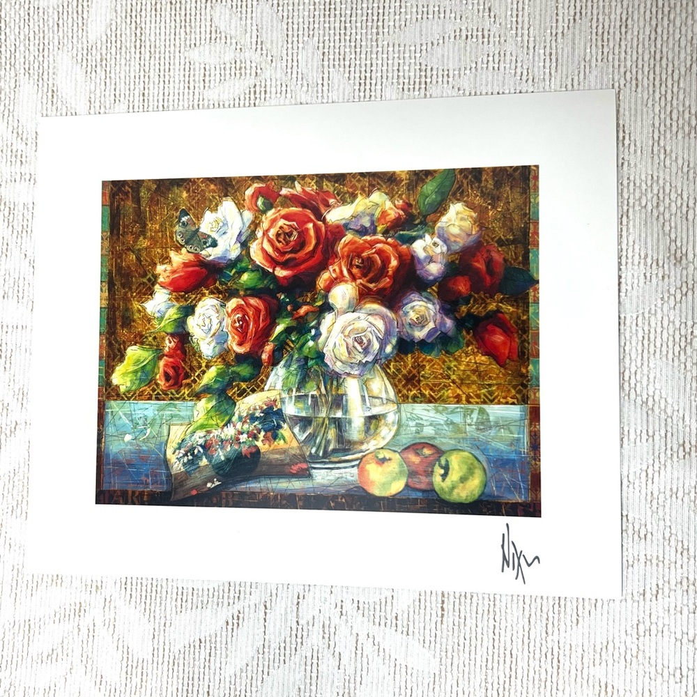 Peter Nixon Flower Study Art Work